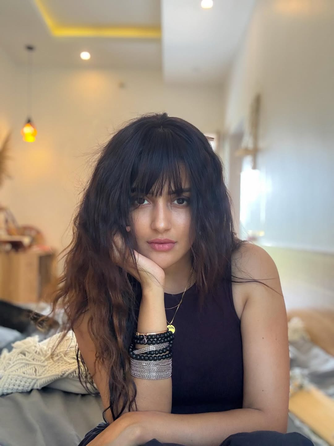 Mahima Nambiar bold attitude in sleek black style