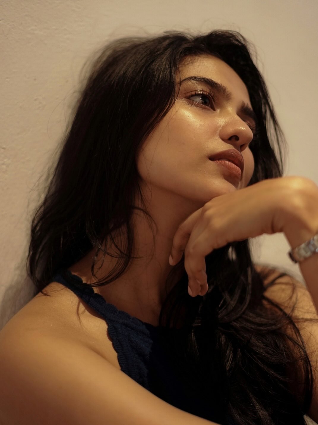 Mamitha Baiju chic style posing with graceful charm