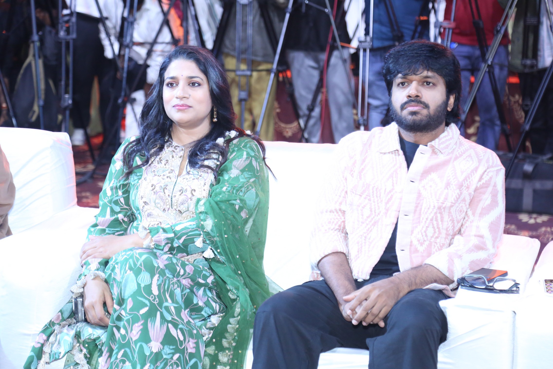 Sushmita Konidela and Anil Ravipudi seated together