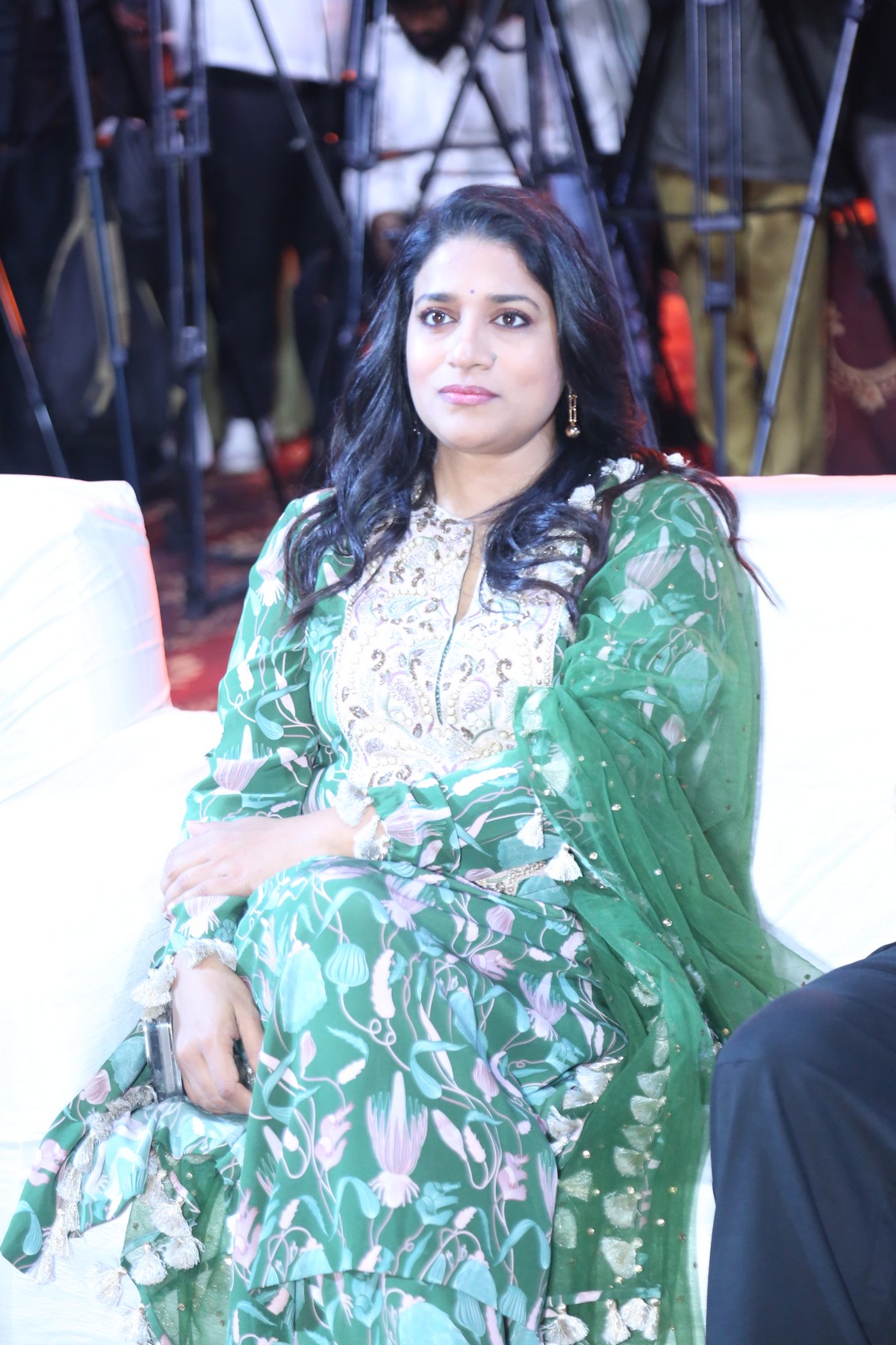 Producer Sushmita Konidela seated at press meet