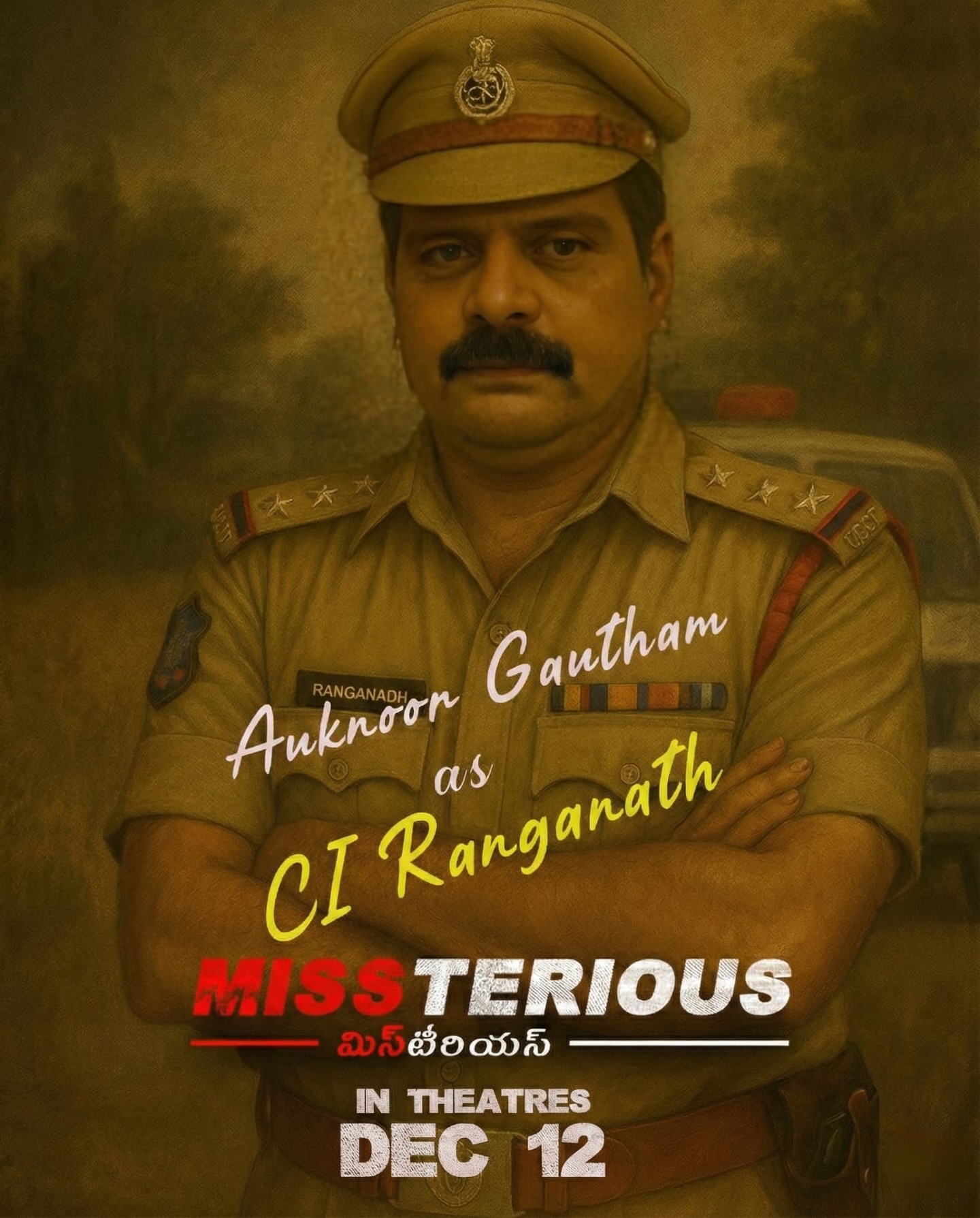 Auknoor Goutham as CI Ranganath character poster