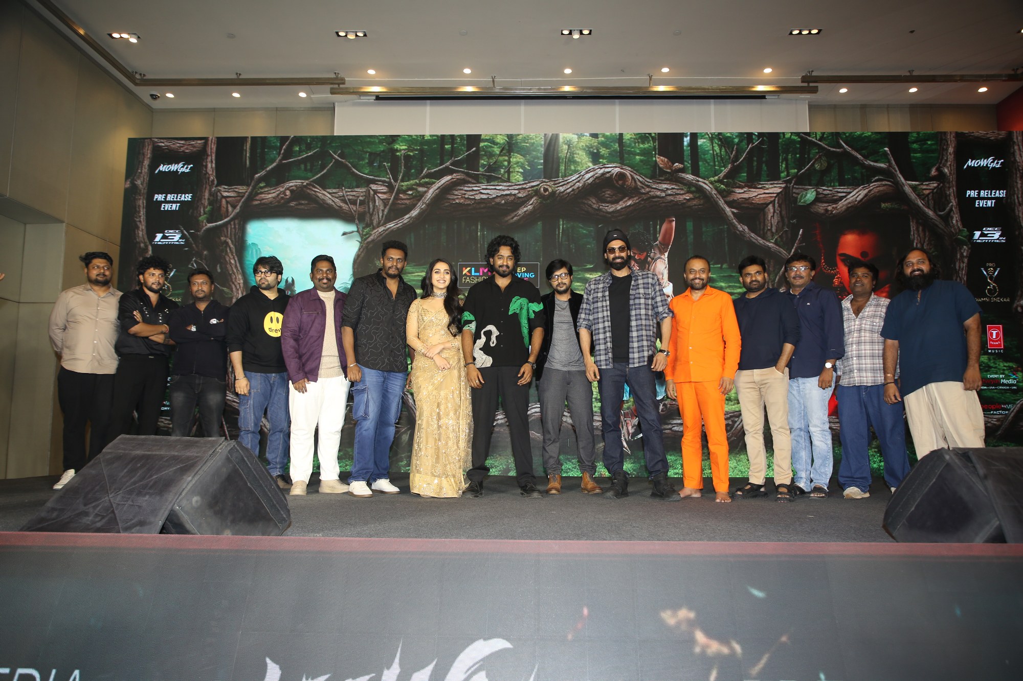 Mowgli movie star cast crew posing