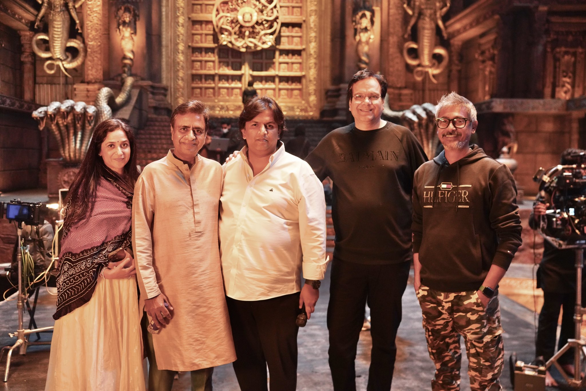 Nagabandham set visit by Jio Studios executives