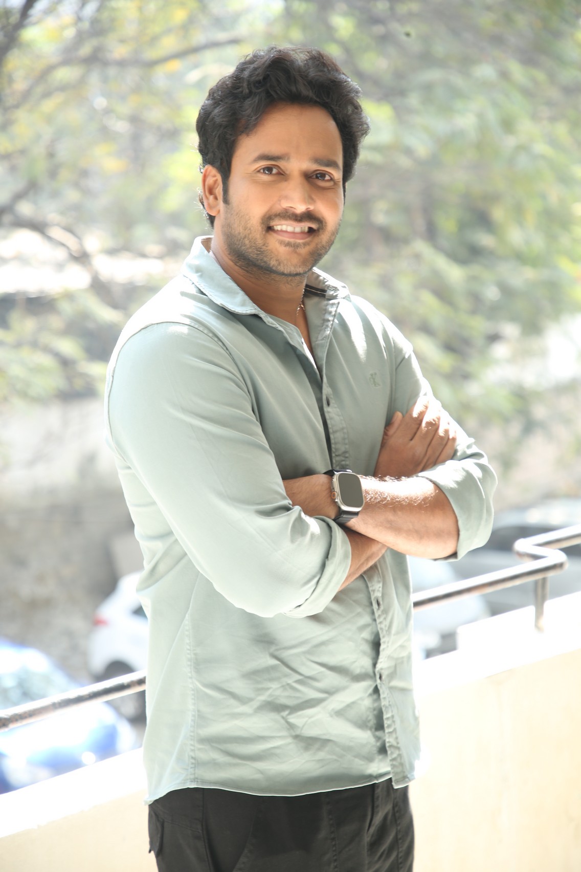 Naresh Agastya showcasing sharp style with casual ease