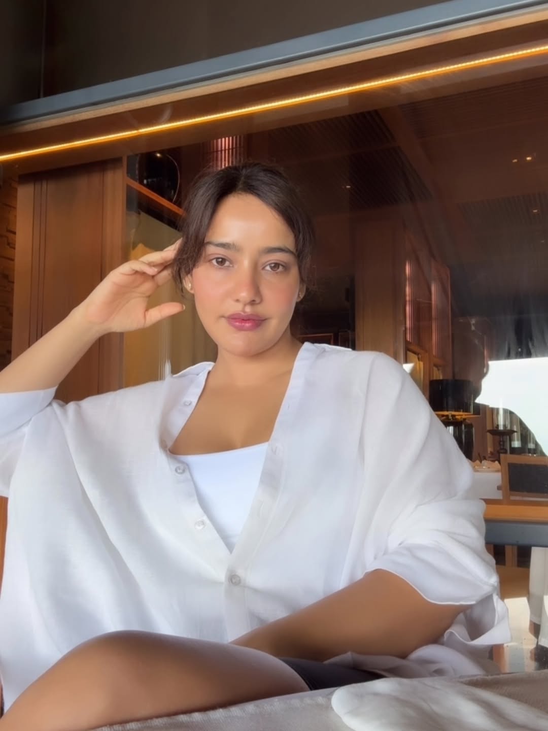 Neha Sharma stunning in simple confident white elegance