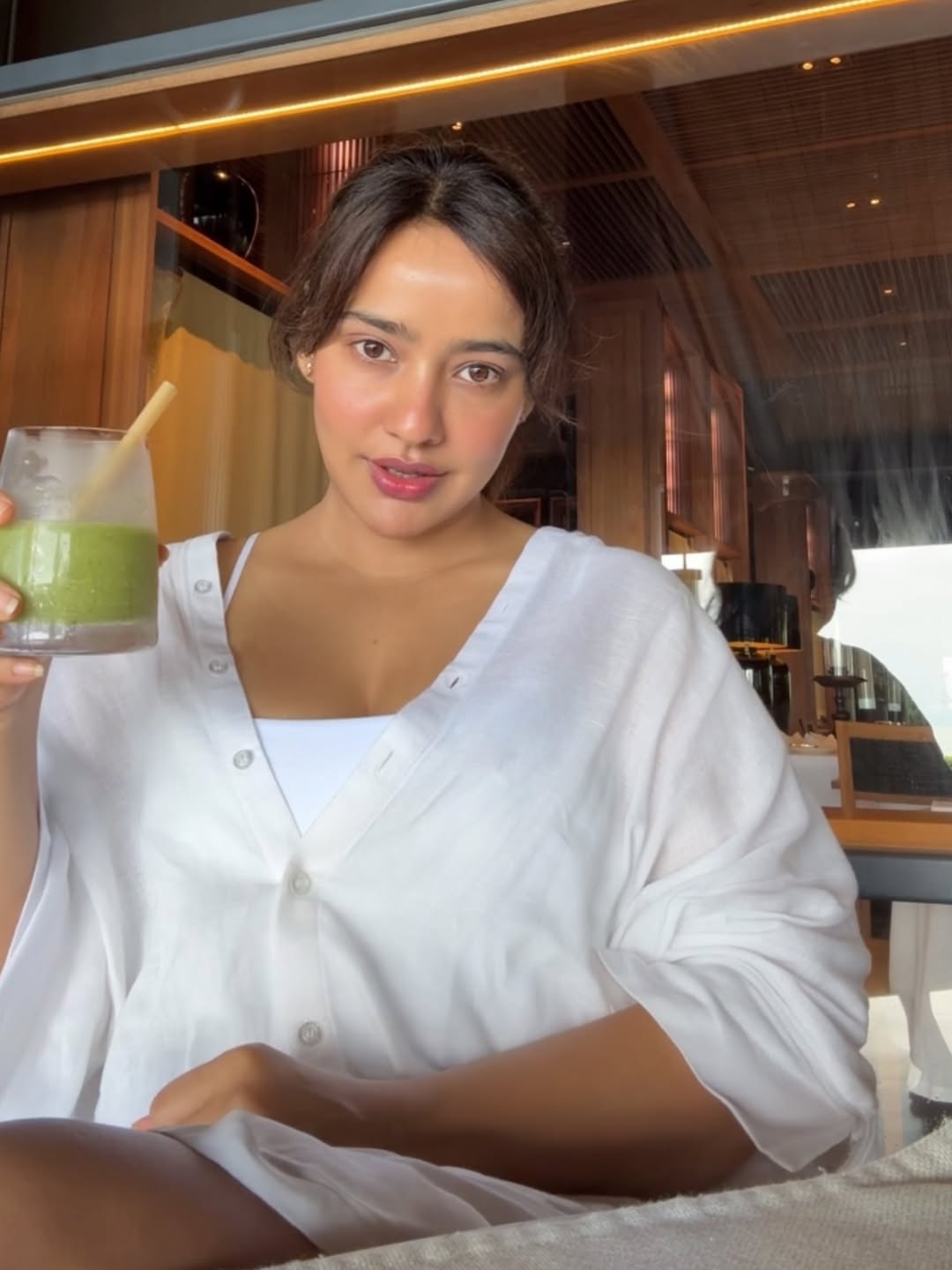 Neha Sharma elegant in white with playful charm