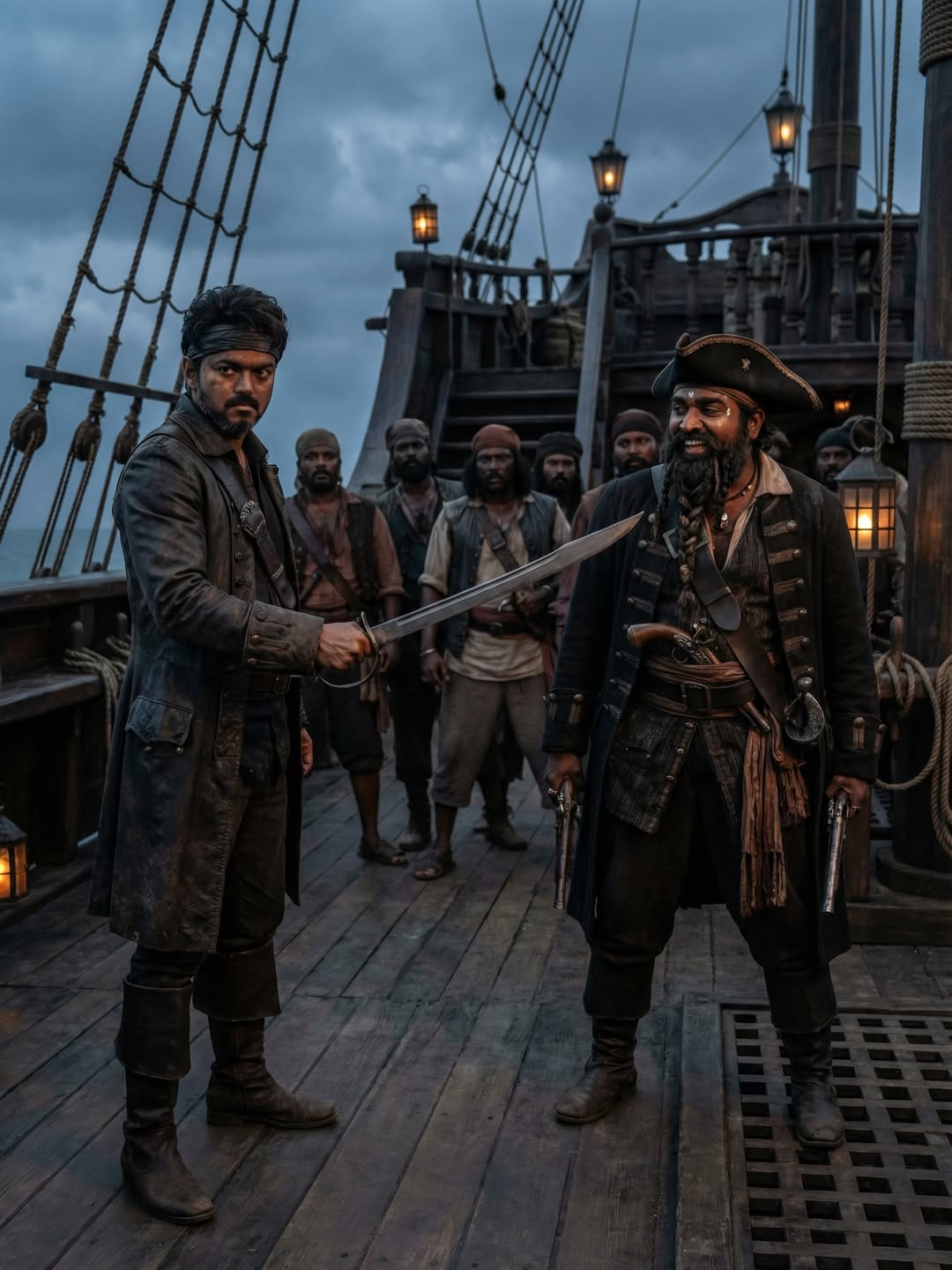 Netizen Who Created AI Photos as If Vijay And Vijay Sethupathi Acted In One Piece: The Red Emperor