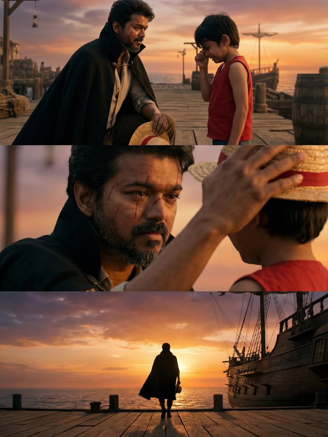 Netizen Who Created AI Photos as If Vijay And Vijay Sethupathi Acted In One Piece: The Red Emperor