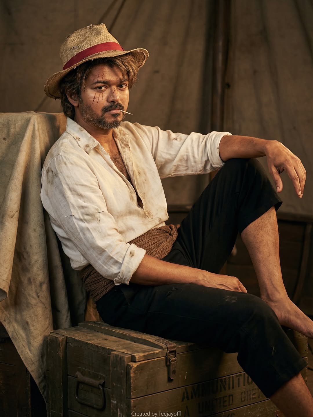 Netizen Who Created AI Photos For Vijay Acted In One Piece: The Red Emperor Iconic Photos