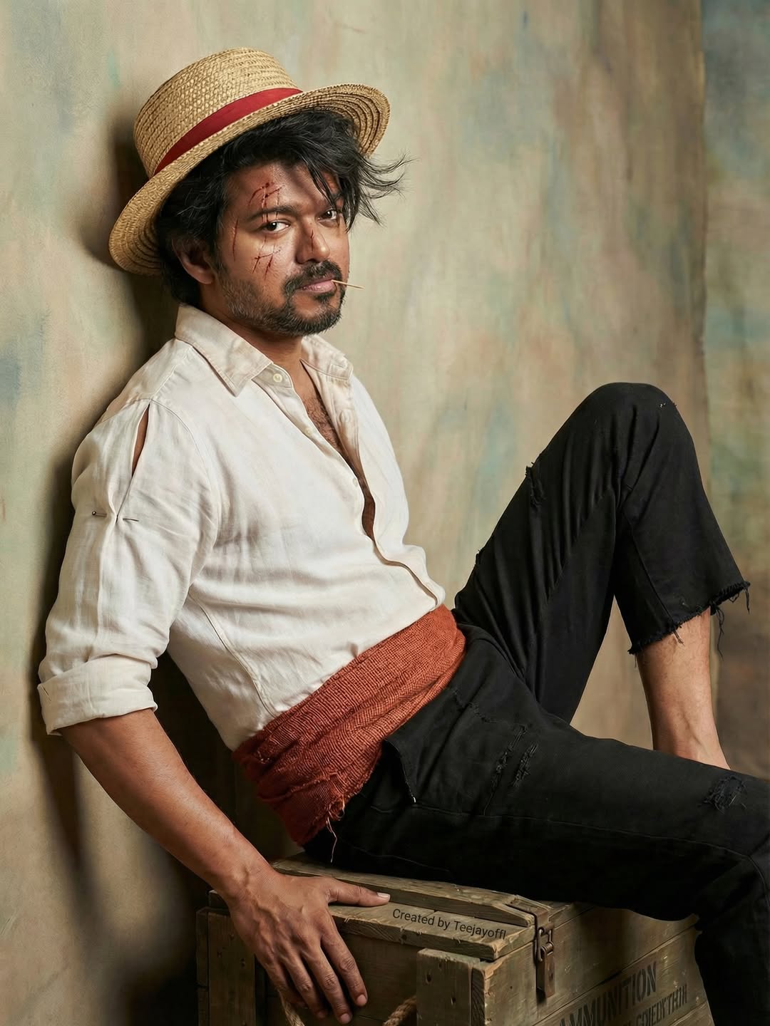 Netizen Who Created AI Photos For Vijay Acted In One Piece: The Red Emperor Iconic Photos