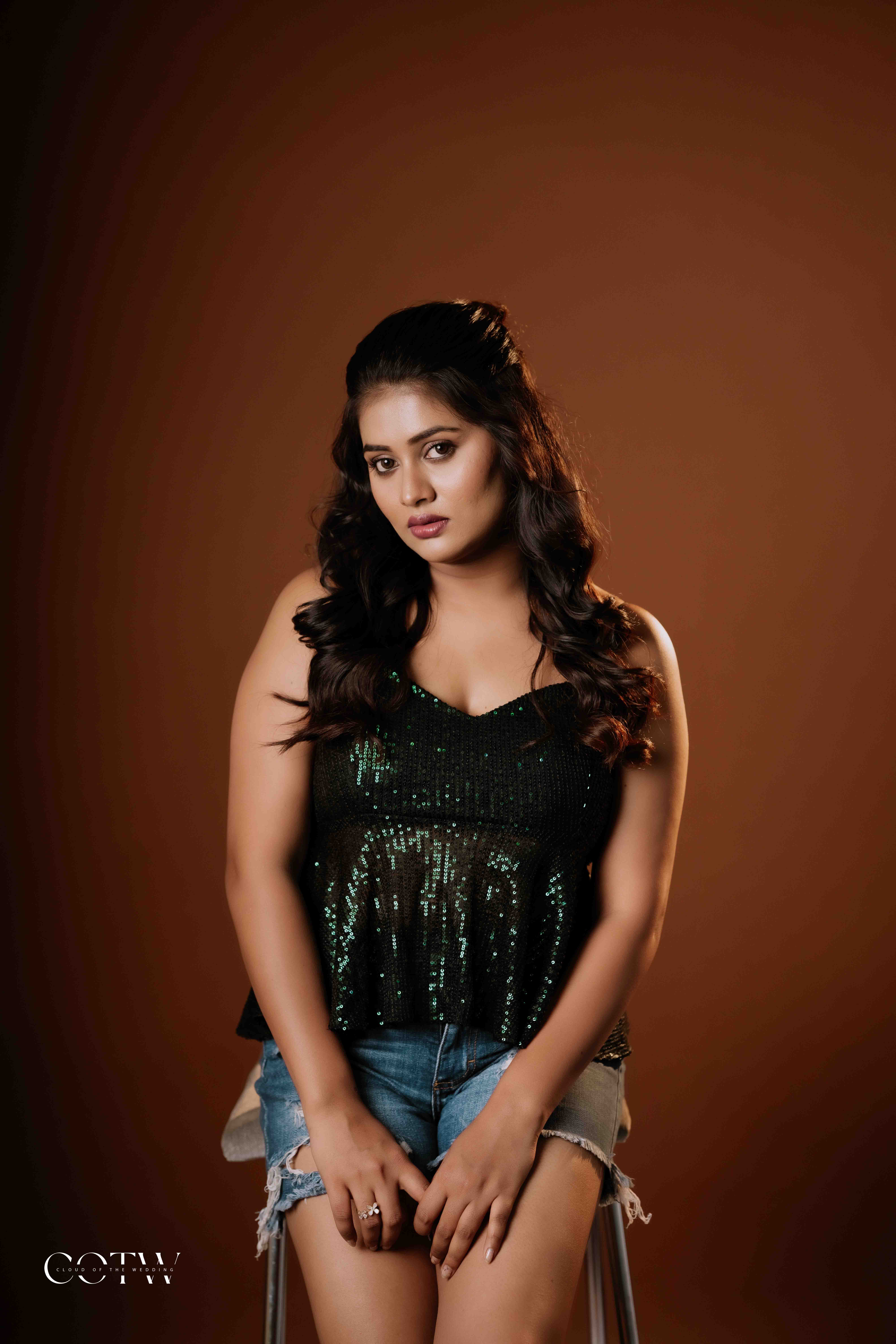 Nisarga Annappa rocks sequins and denim with attitude