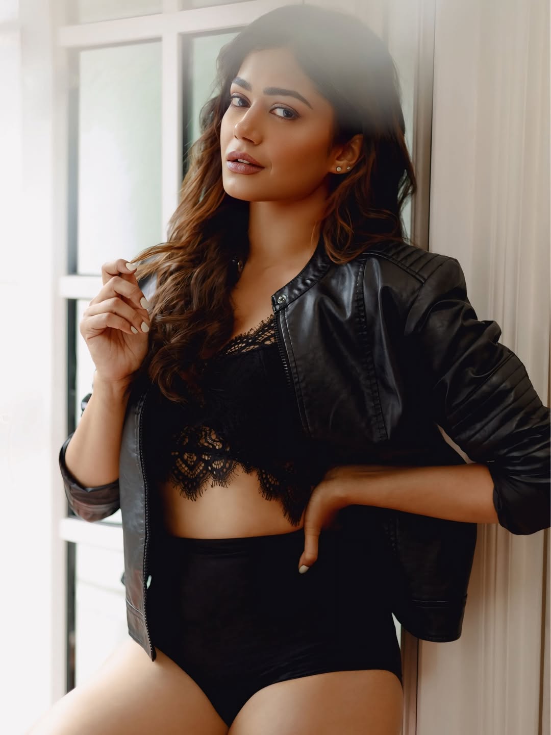 Payal Radhakrishna rocking fierce leather lace style