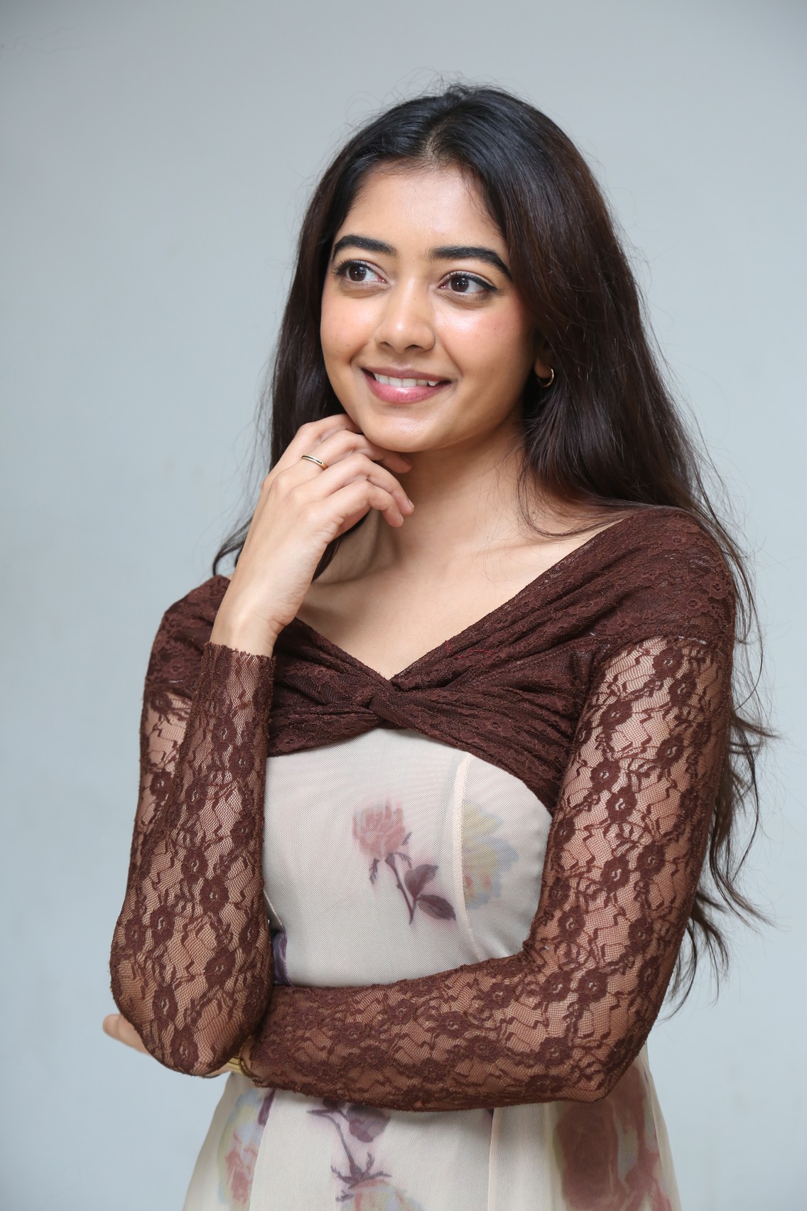 Preethi Pagadala balances elegance and edge with lace florals