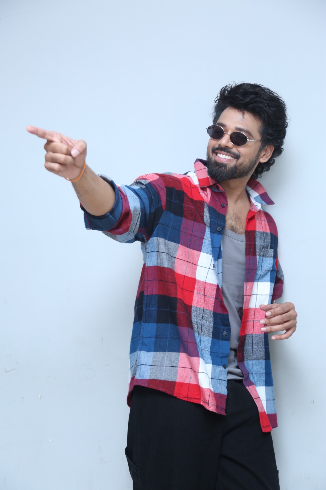 Shree Nandu stylish media pose