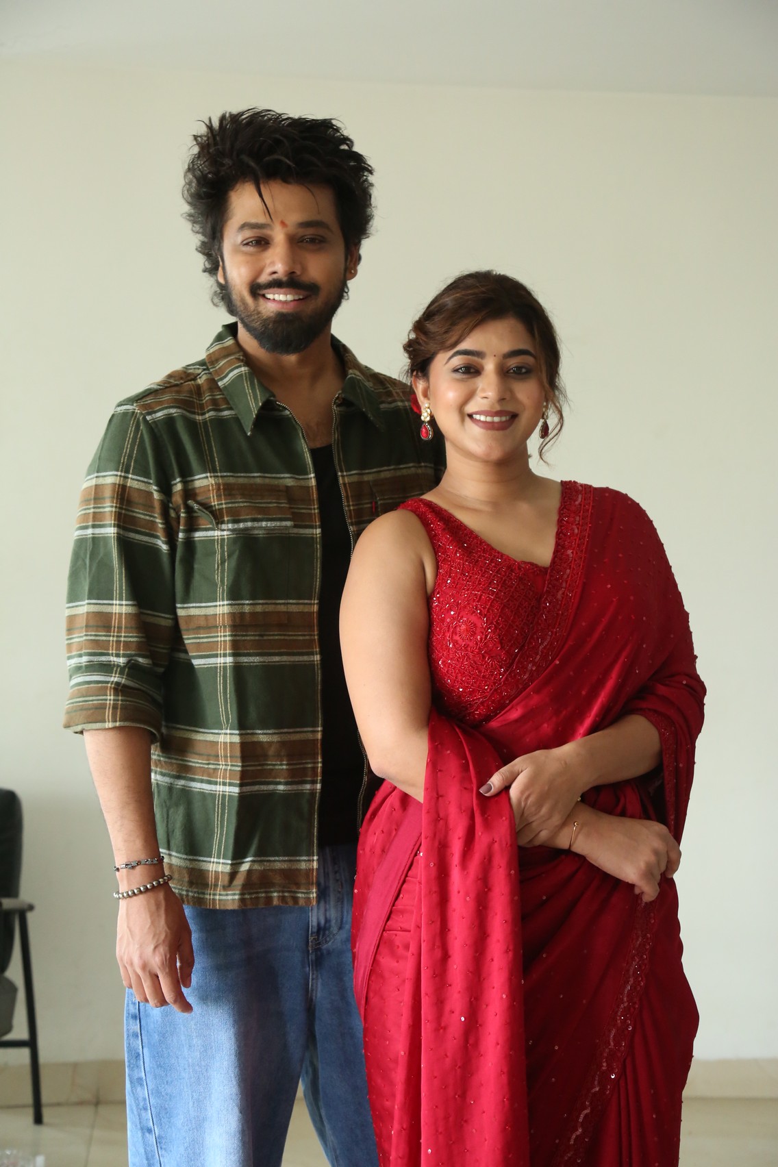 Shree Nandu and Yaamini Bhaskar media moment