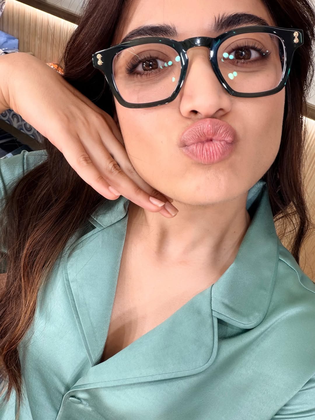 Rashmika Mandanna making fashion statements with oversized glasses