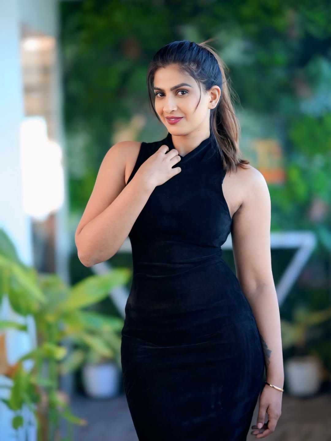 Risha Gowda serves bold elegance in sleek black