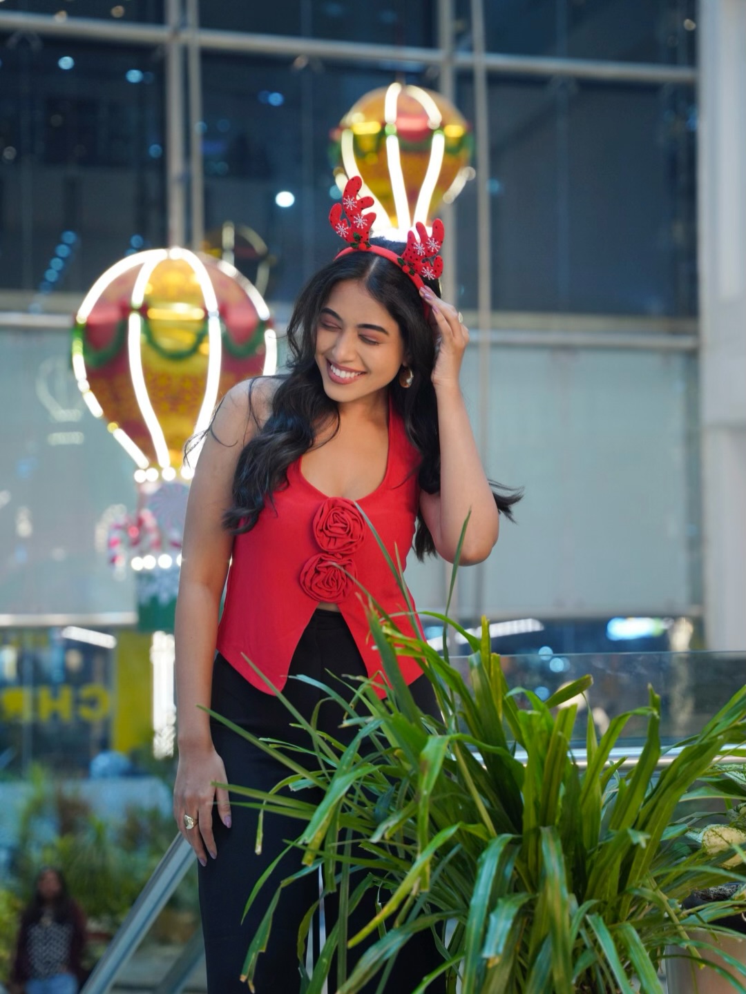 Rittika Chakraborty celebrating season in vibrant festive style