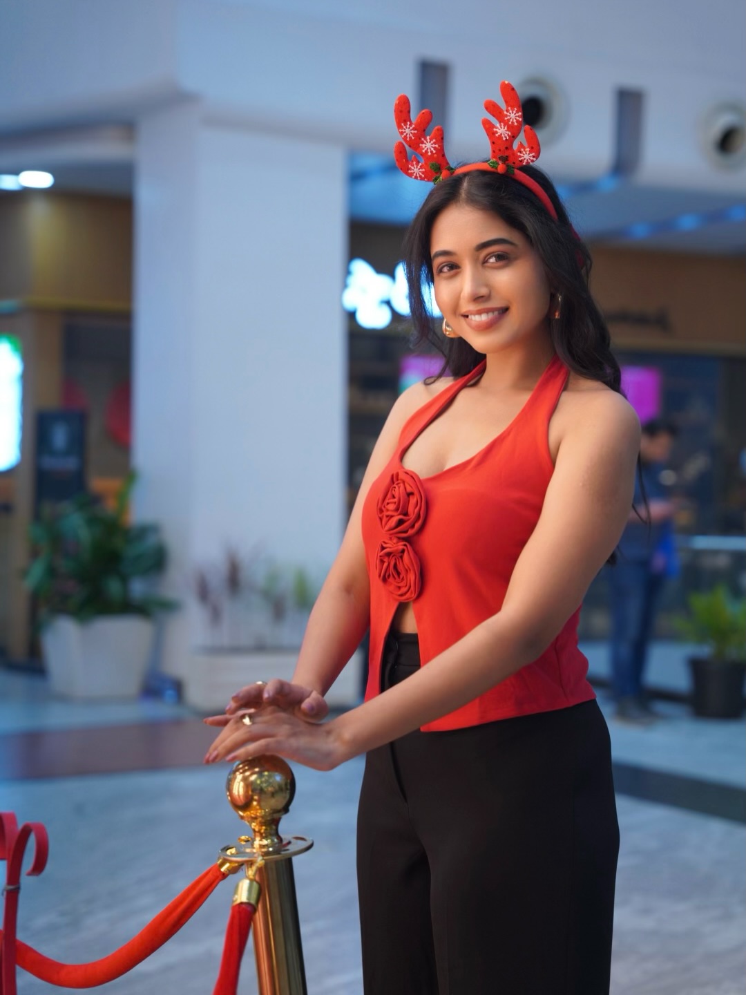 Rittika Chakraborty rocking festive look with holiday humor