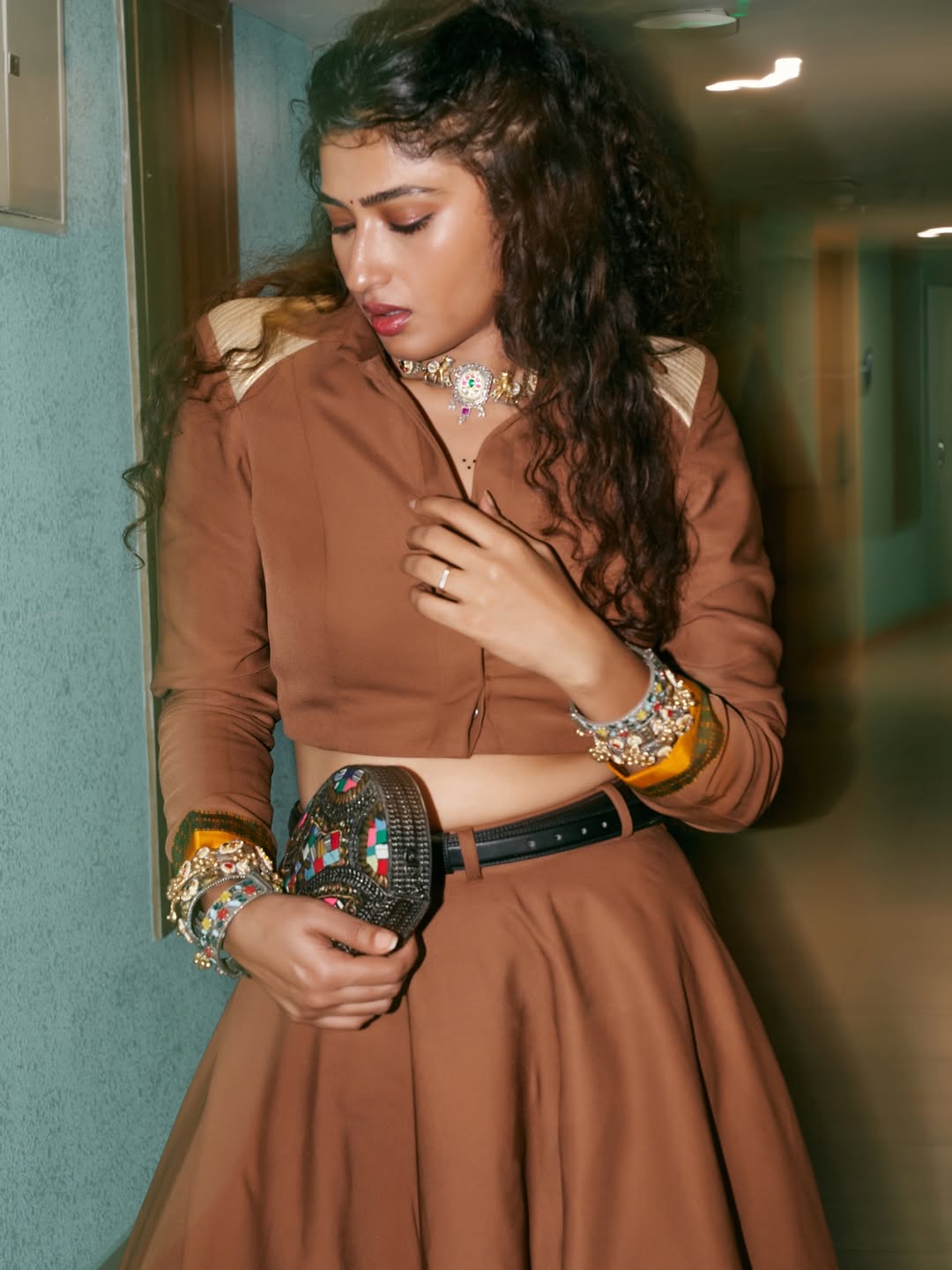 Roshni Prakash rocking chic brown outfit with elegance