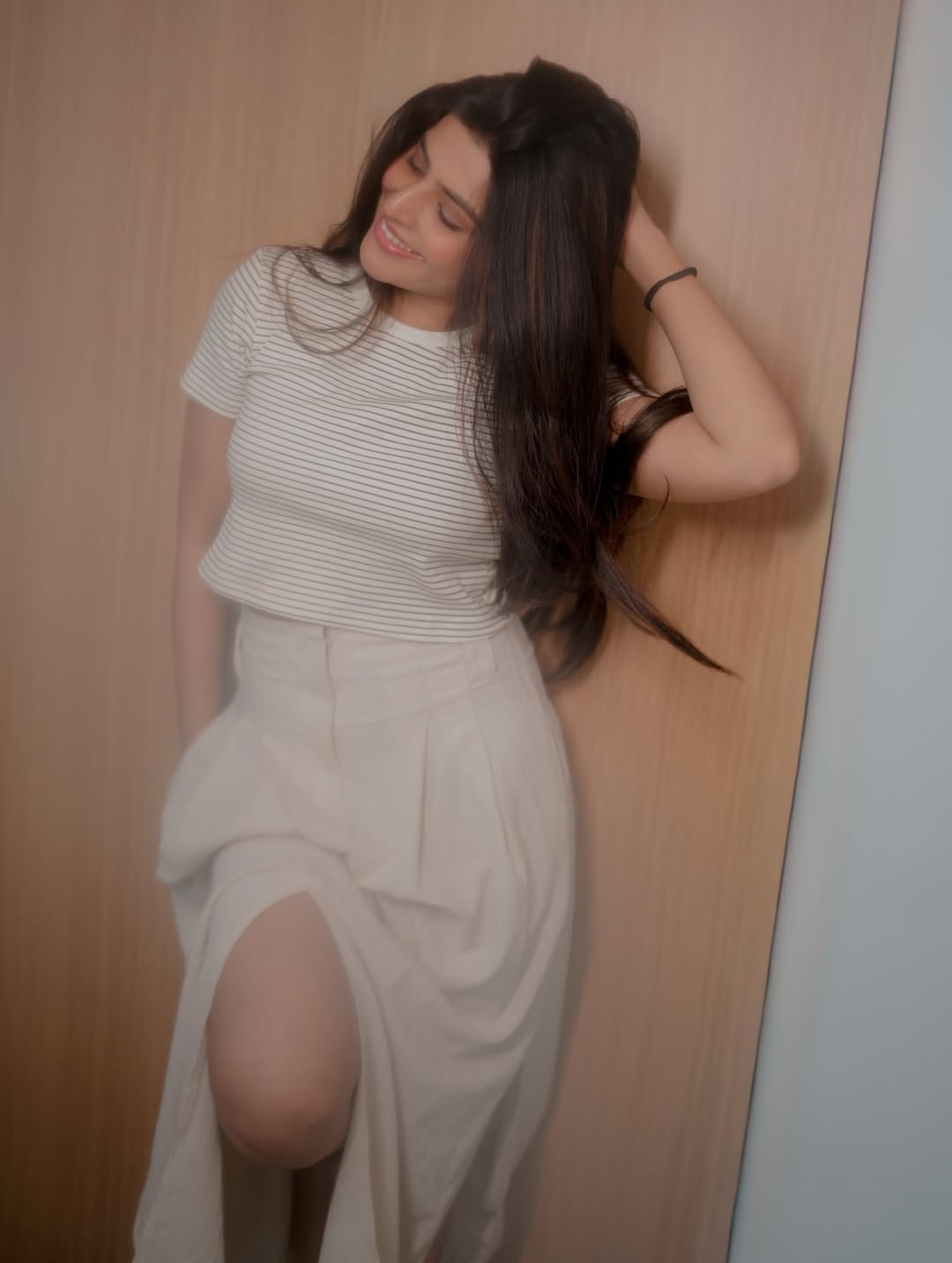 Sharanya Shetty blends casual chic with playful drama
