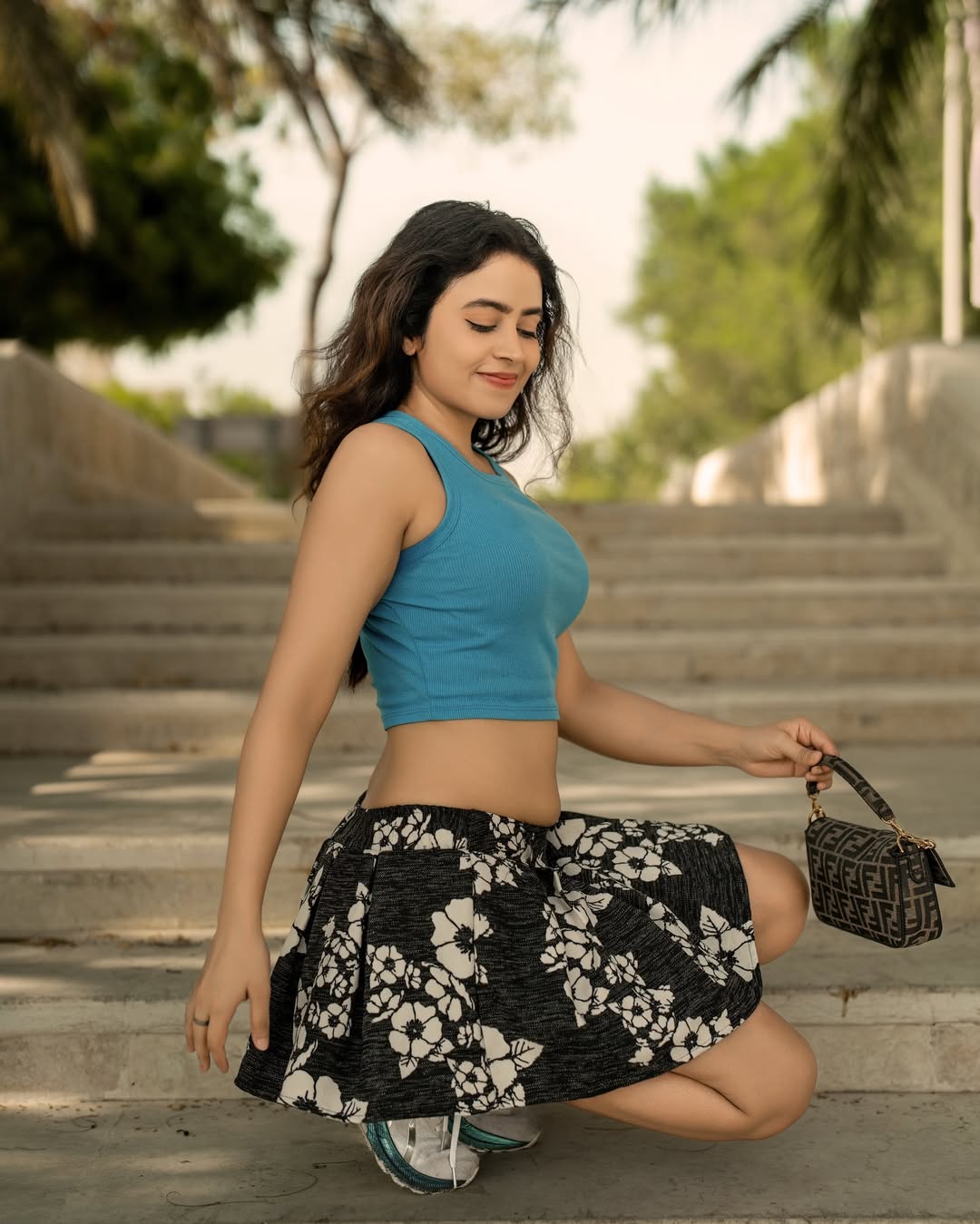 Shobhita Rana stunning in sporty top and florals