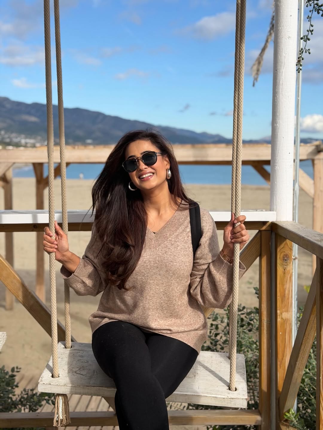 Shweta Tiwari rocks cozy sweater with effortless elegance