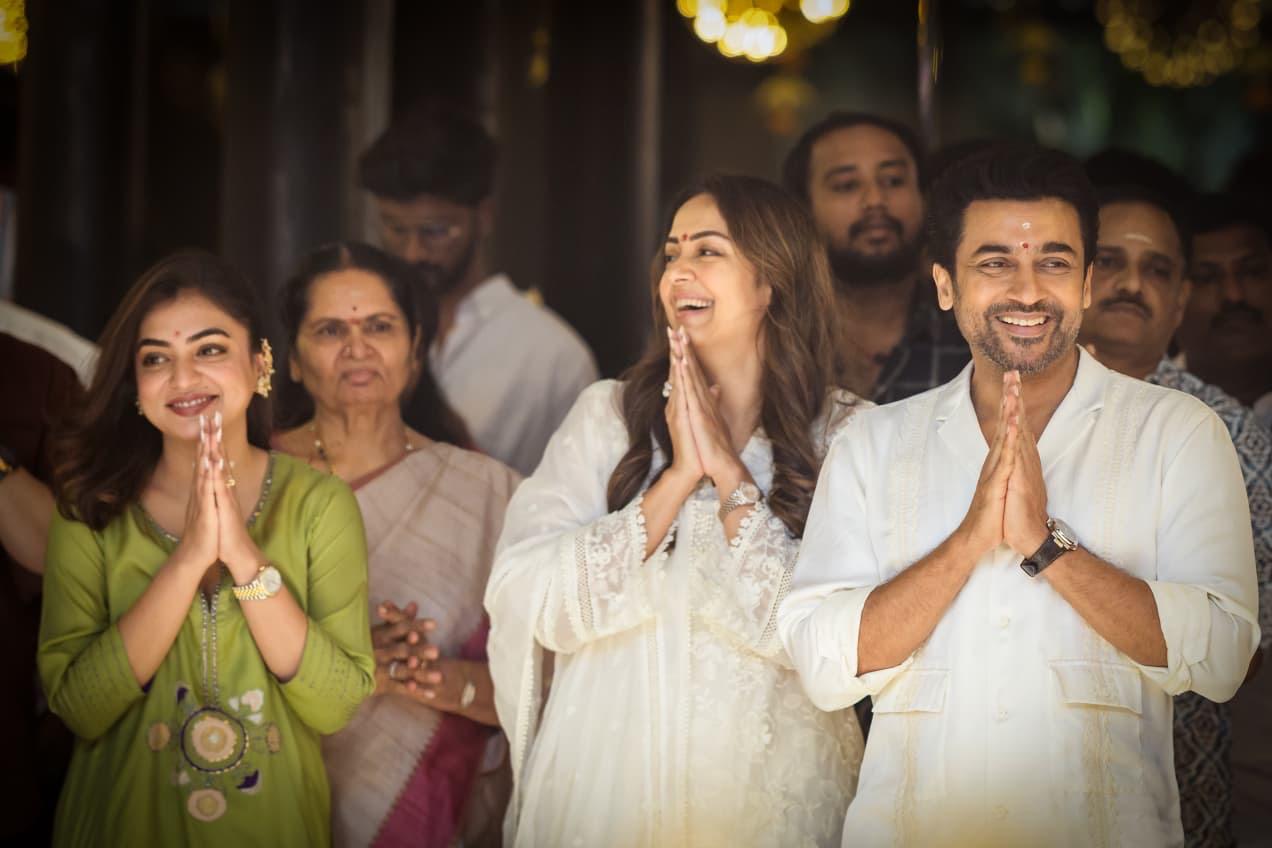 Suriya 47 Pooja Ceremony: Nazriya Nazim Joins, Jyothika Steals the Spotlight