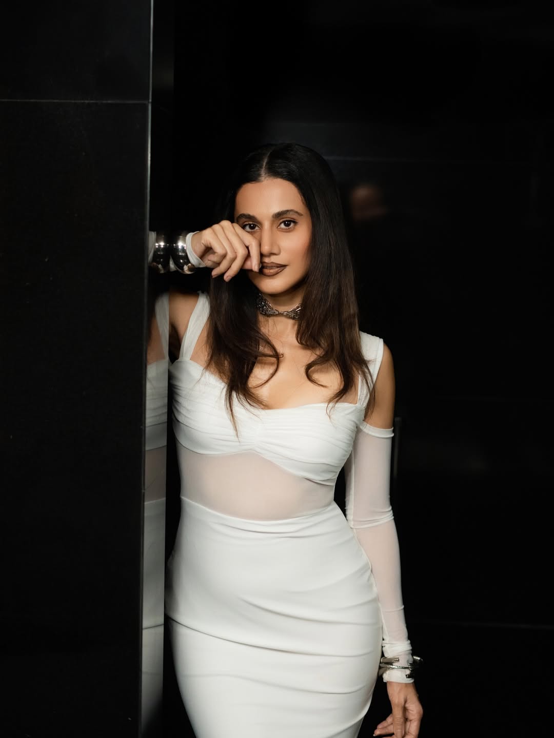 Taapsee Pannu blending elegance and edge in white