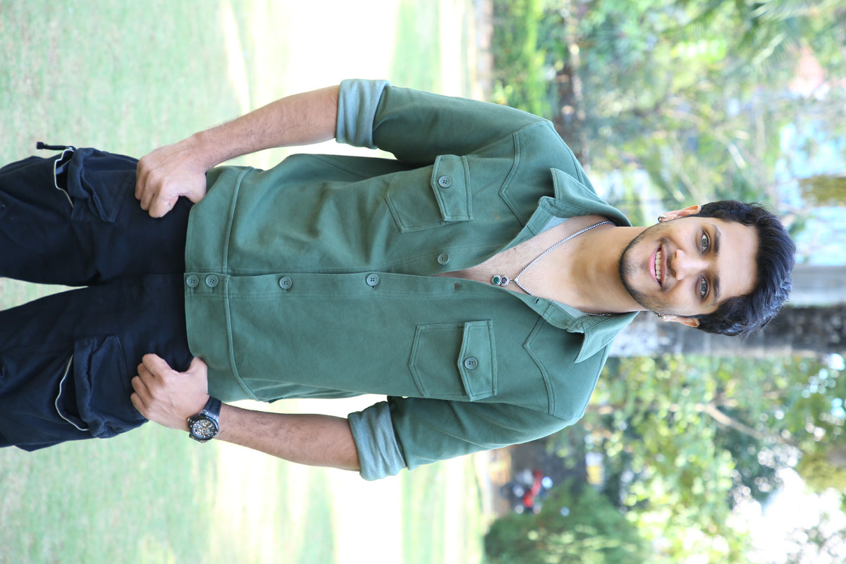 Samarjit Lankesh solo pose at media event