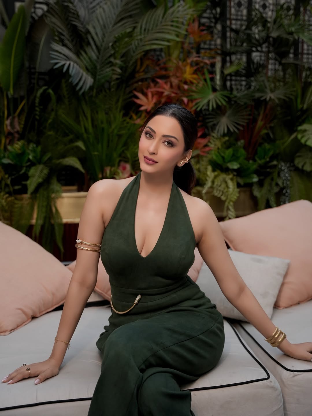 Eshanya Maheshwari rocks fierce green fashion look