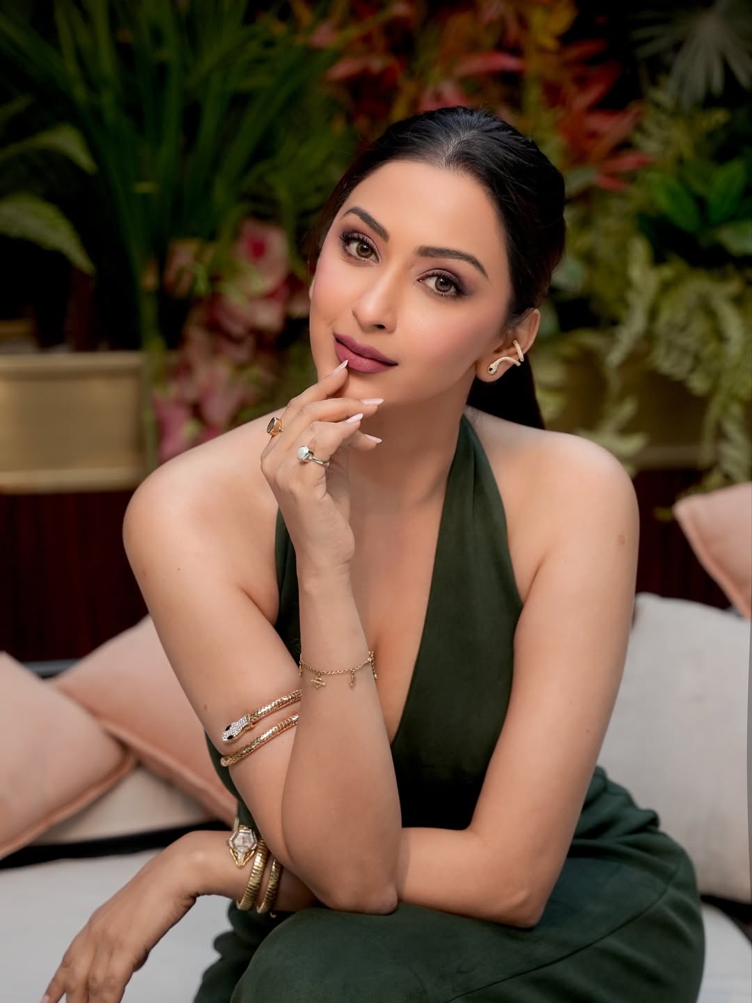 Eshanya Maheshwari turns heads in elegant green style