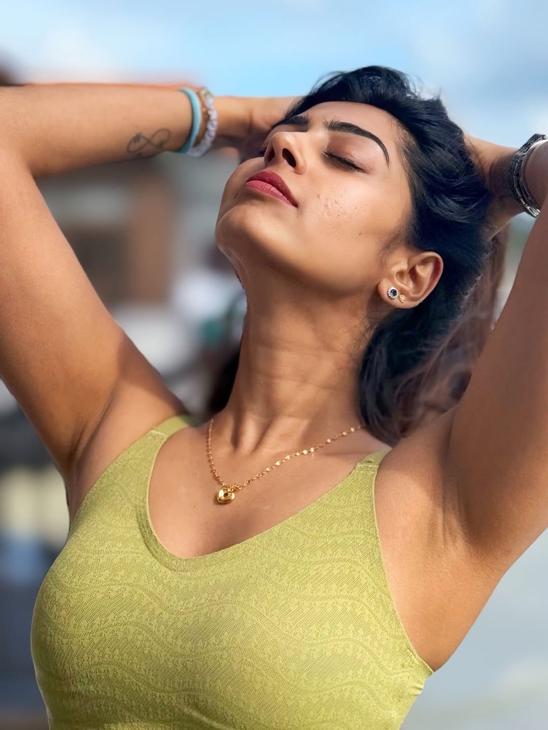 Kuhasini GnanaSeggaran effortlessly elegant under open sky