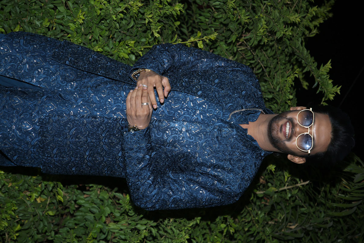 Naveen Polishetty rocking cool blue ensemble with shades