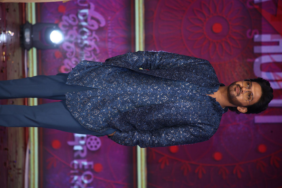 Naveen Polishetty owning regal blue style with charm