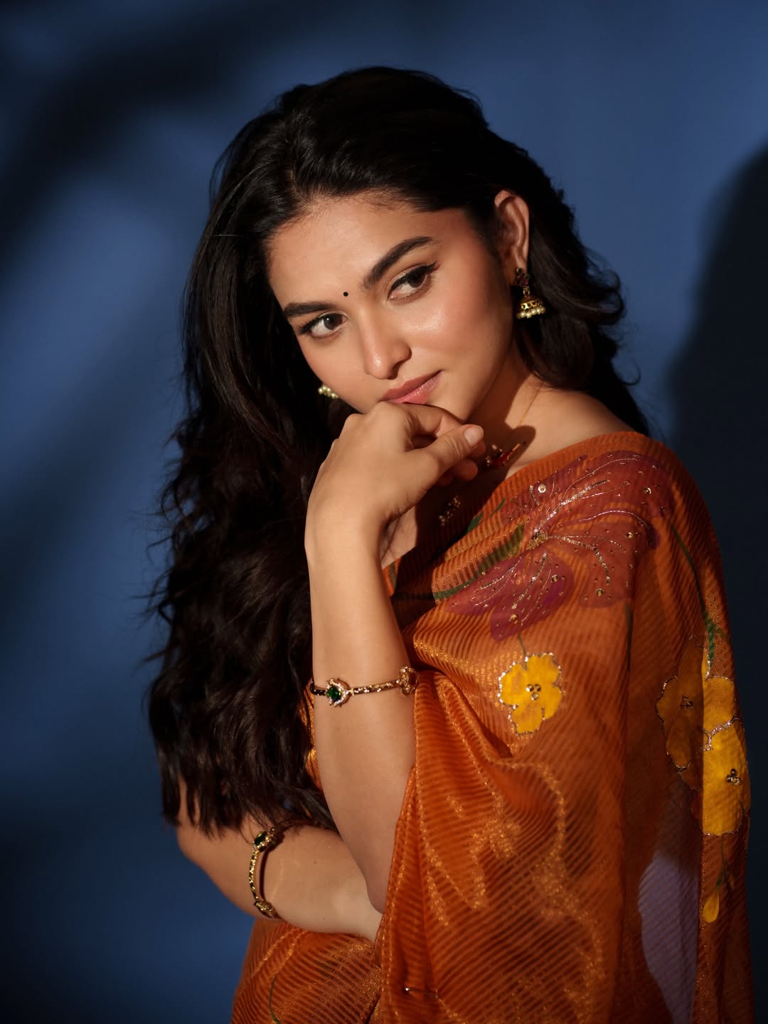 Actress Kayadu Lohar Beautiful Saree Photos Which Attracts Youth On Social Media