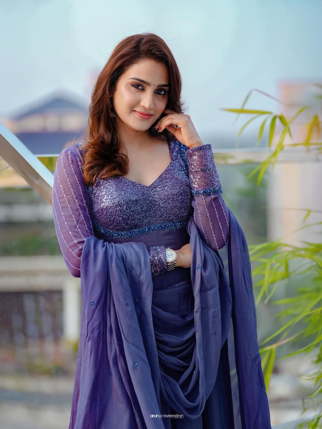 Aditi Ravi exudes confidence in stunning purple attire