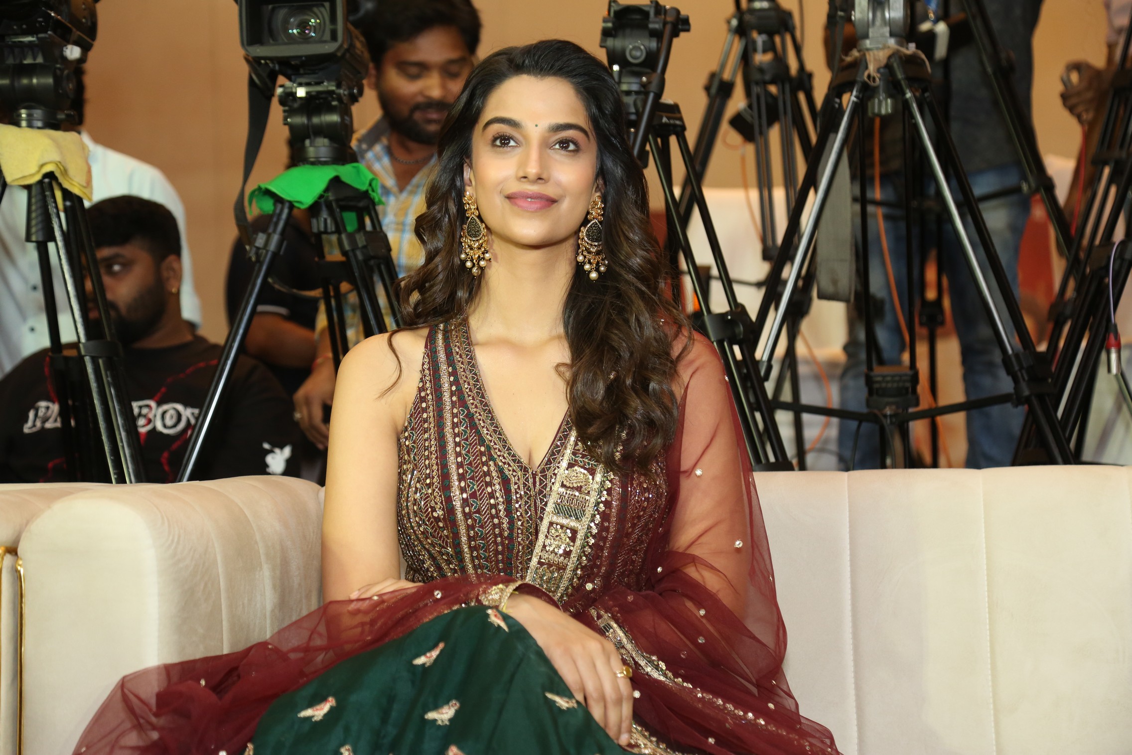 Meenakshi Chaudhary at press meet event