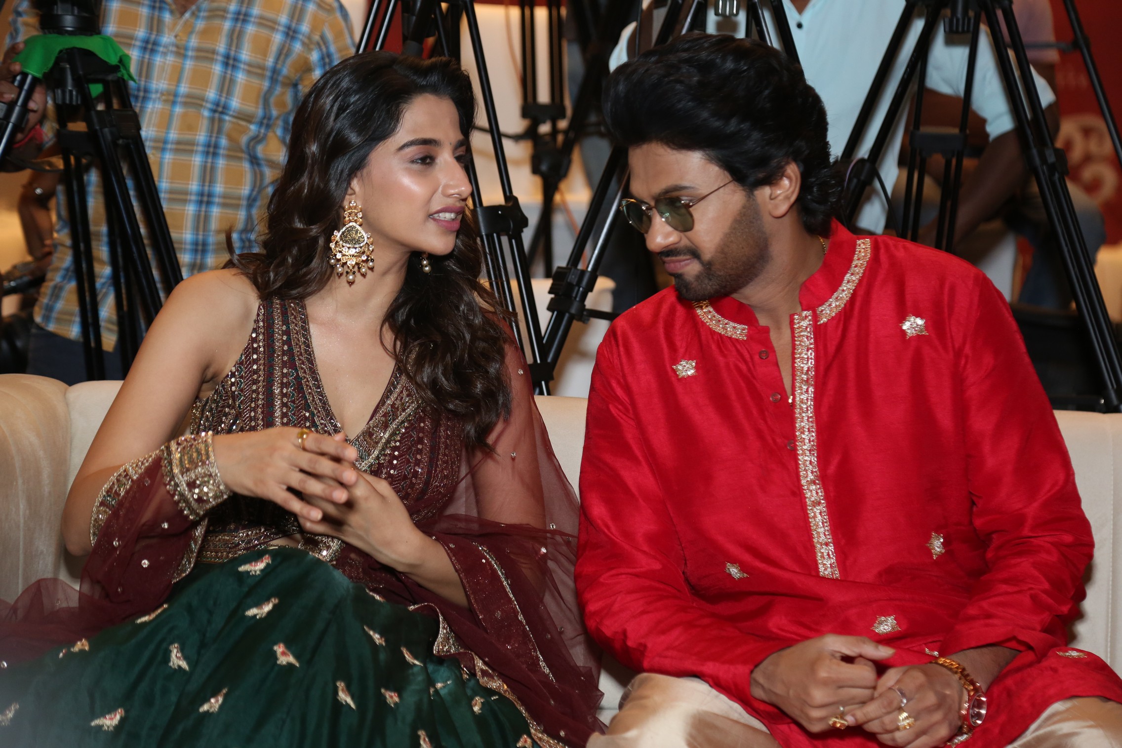 Meenakshi Chaudhary Naveen Polishetty candid moment