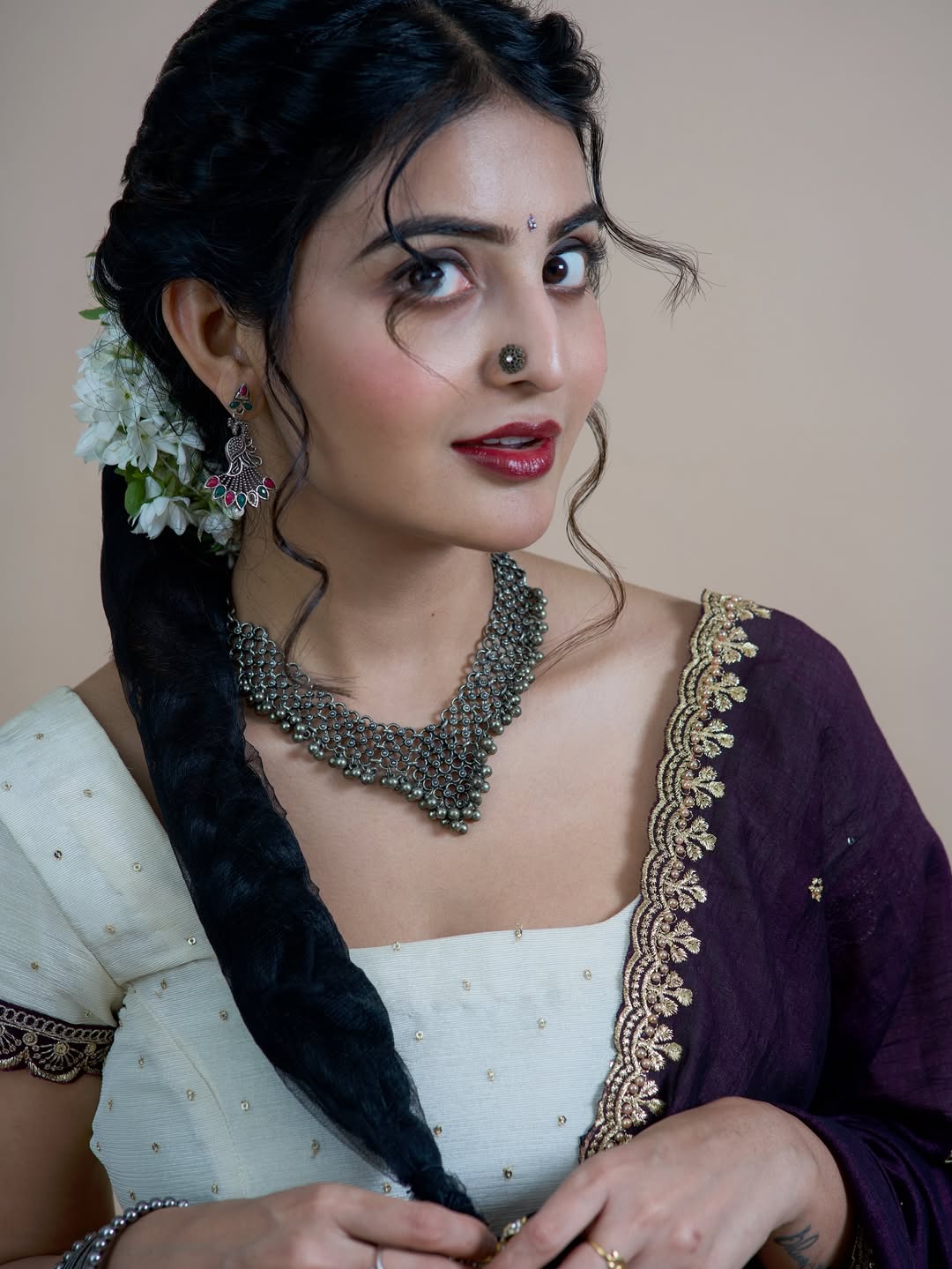 Ananya Nagalla exuding elegance with confident traditional style