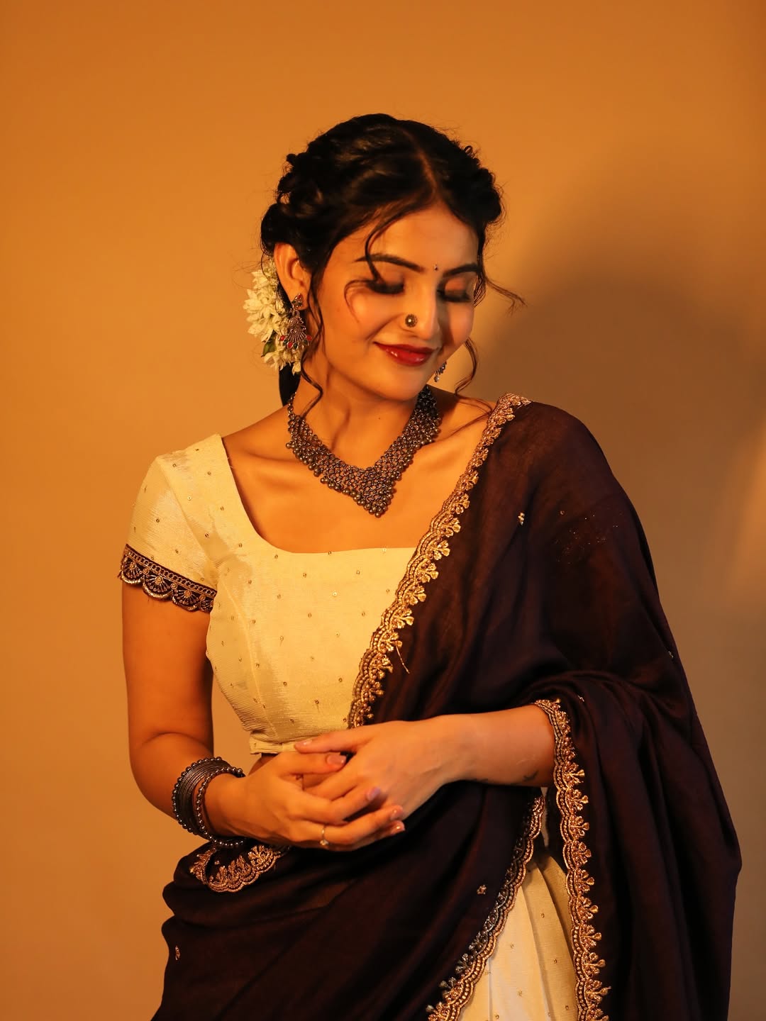 Ananya Nagalla in classic traditional elegance with sparkle