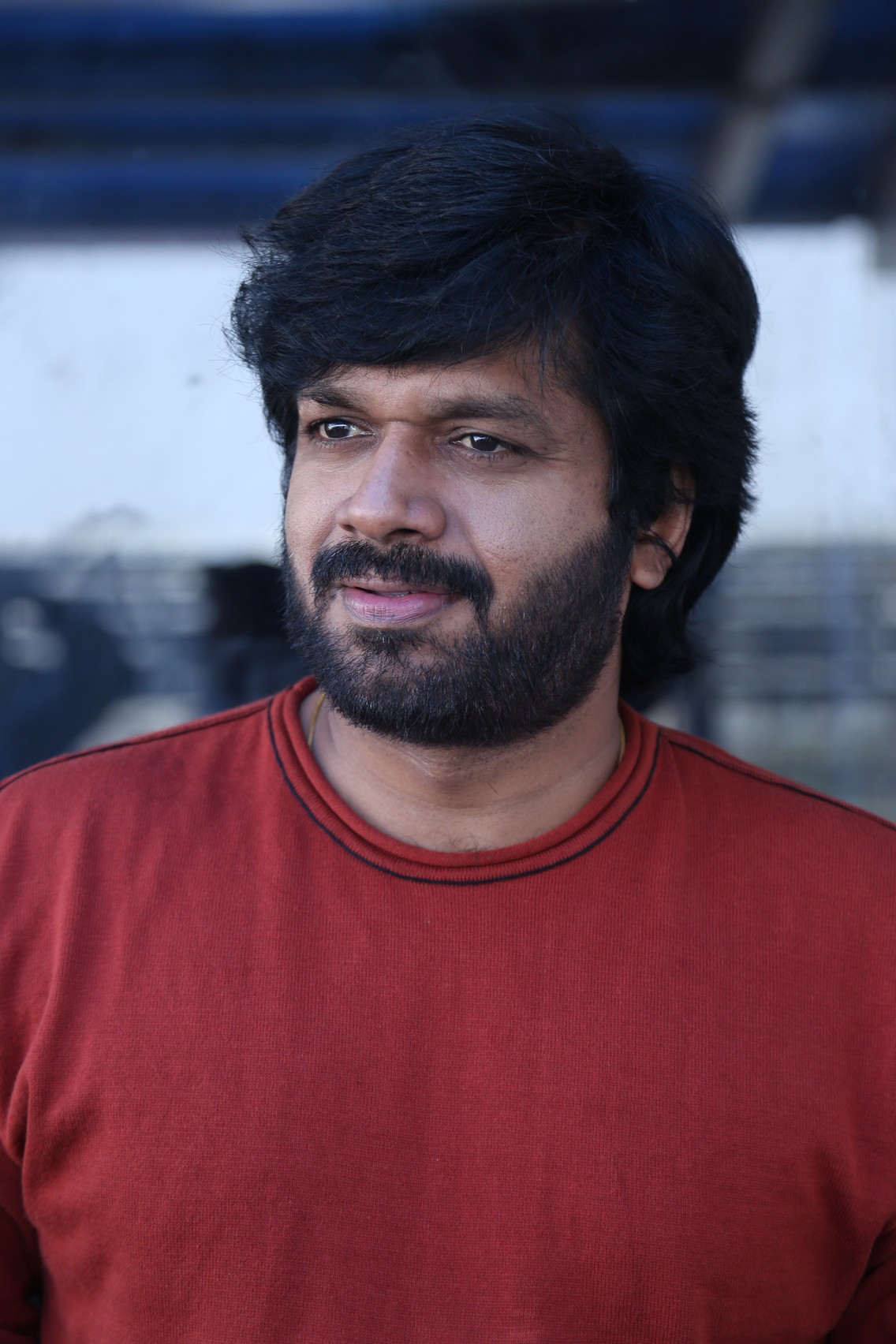 Anil Ravipudi casual charm with sharp beard style