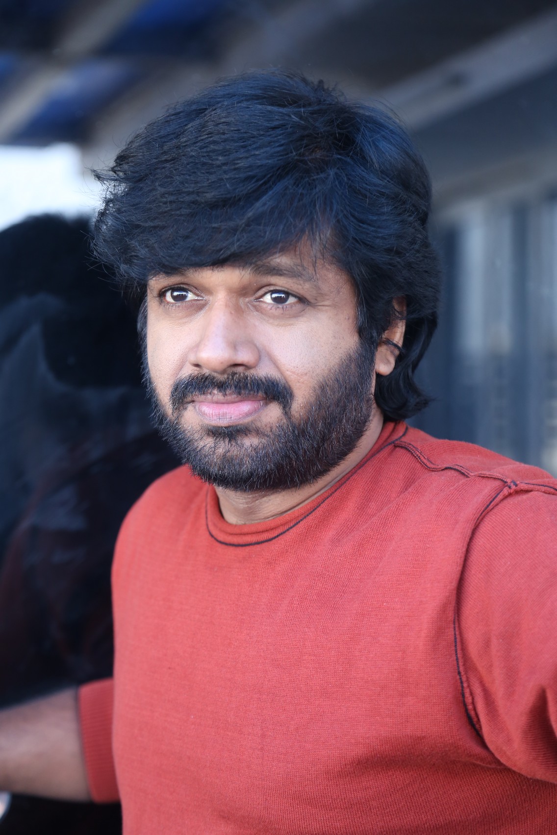 Anil Ravipudi cool hairstyle and strong beard confidence