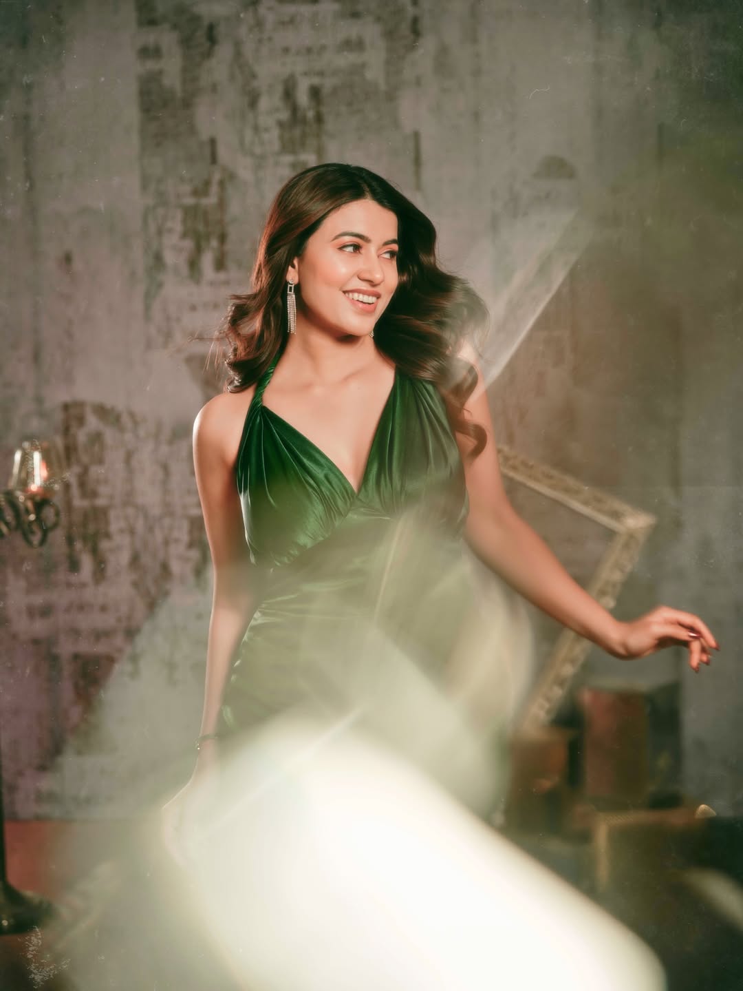 Anju Kurian turning emerald elegance into runway magic