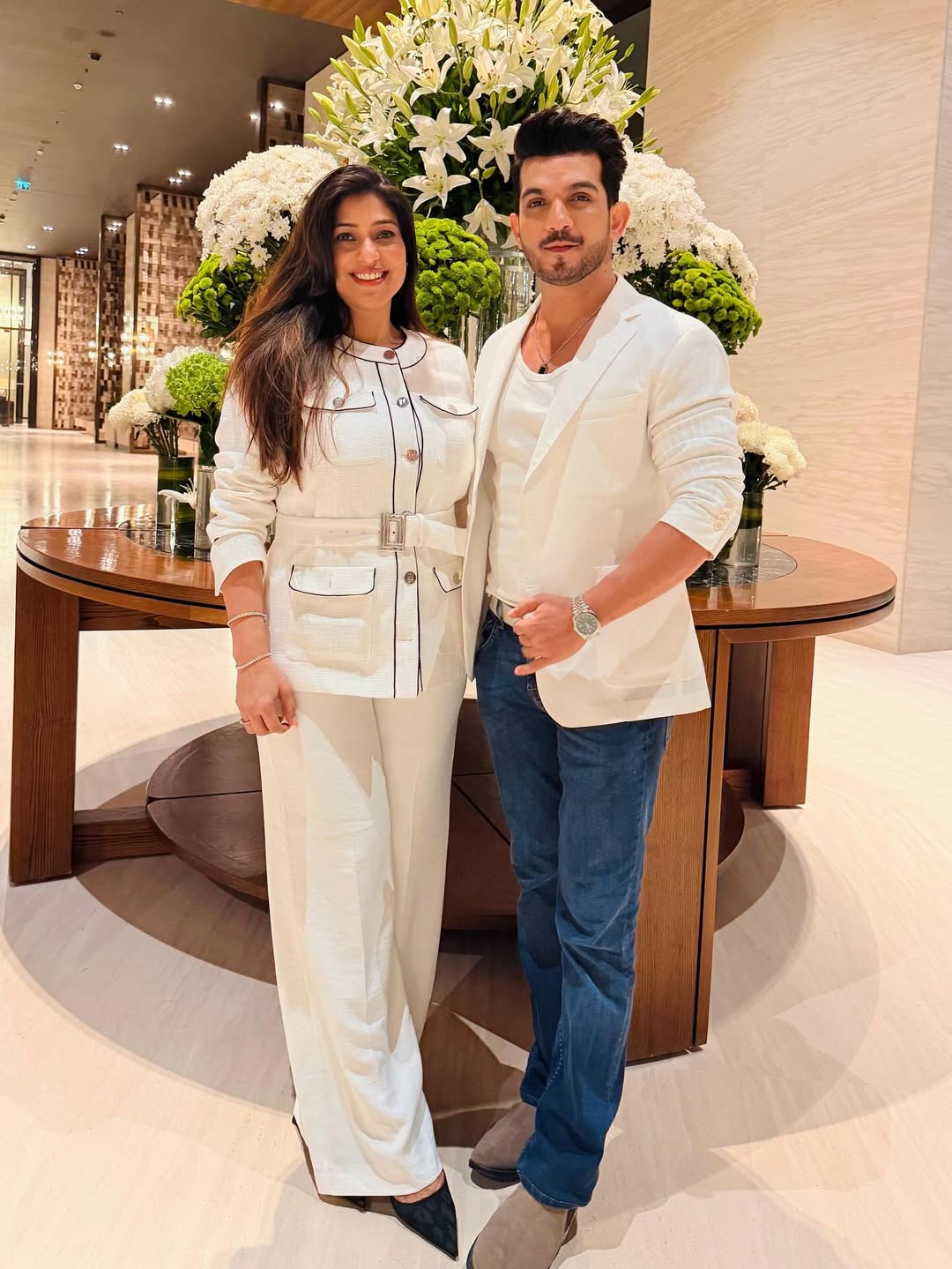 Arjun and Neha Rush Back from Dubai