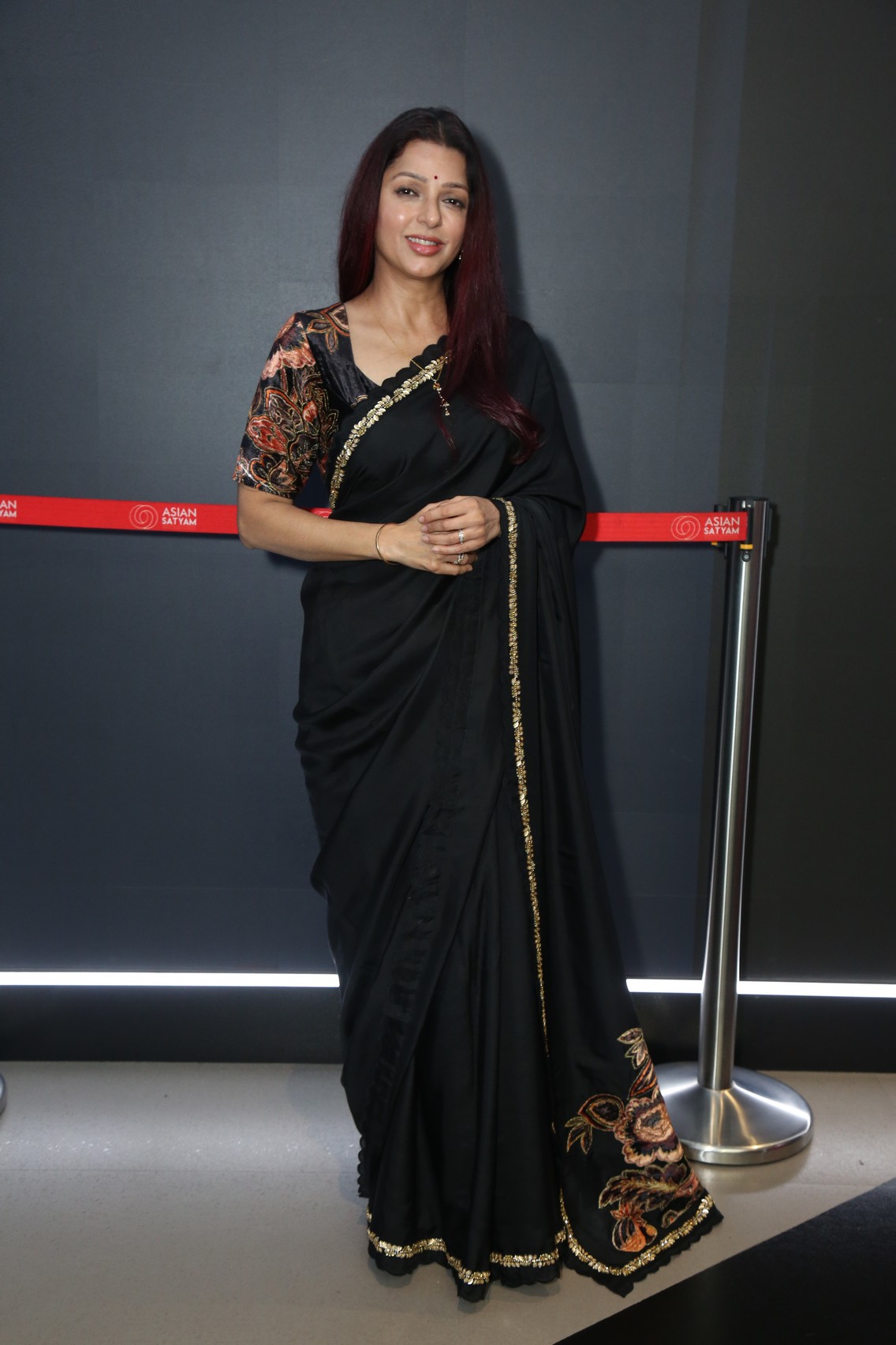 Bhumika Chawla stuns in embroidered black saree