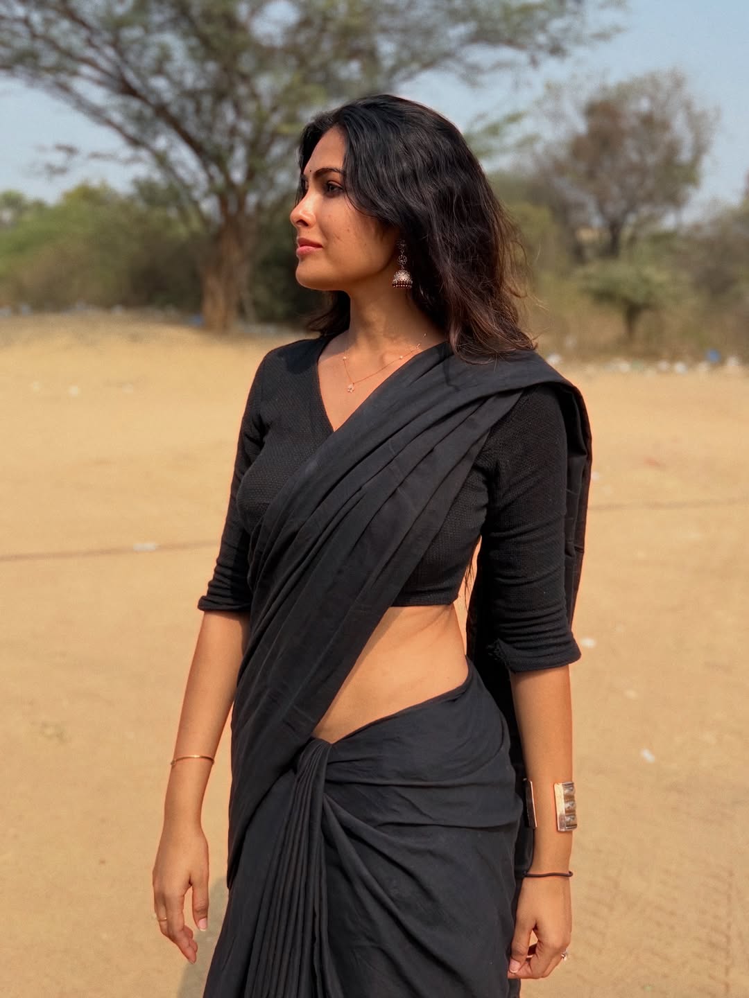 Divi Vadthya exudes confidence in monochrome black