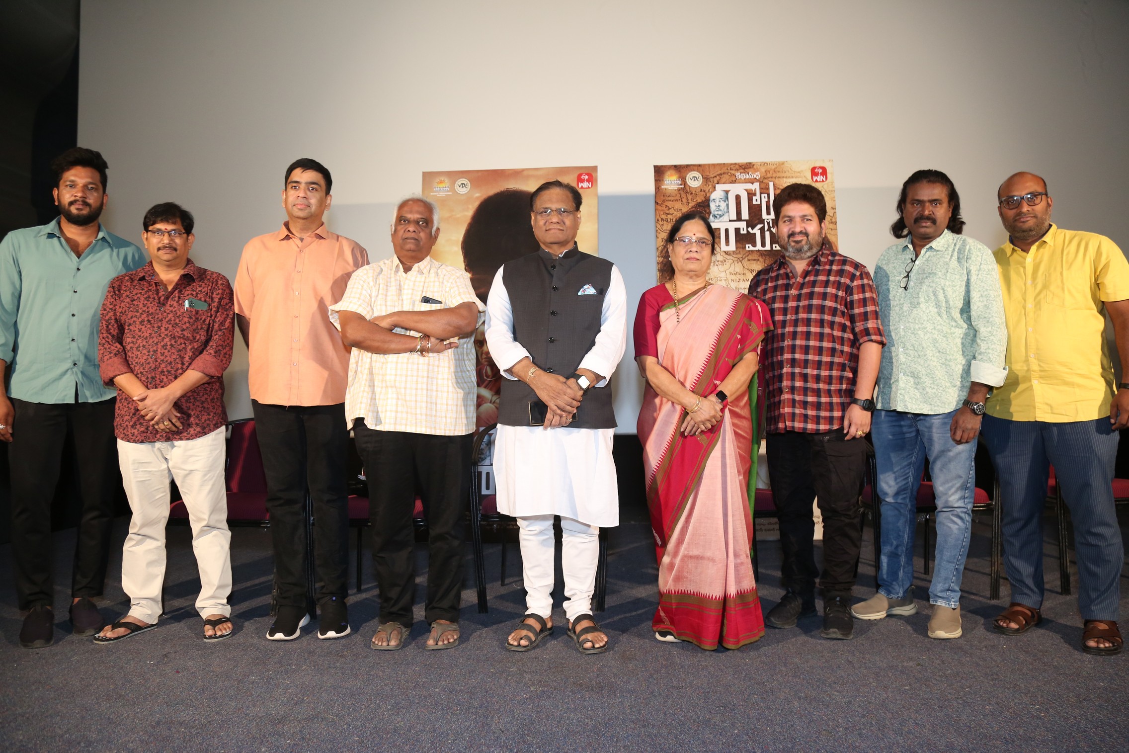 Film team engaging during press meet