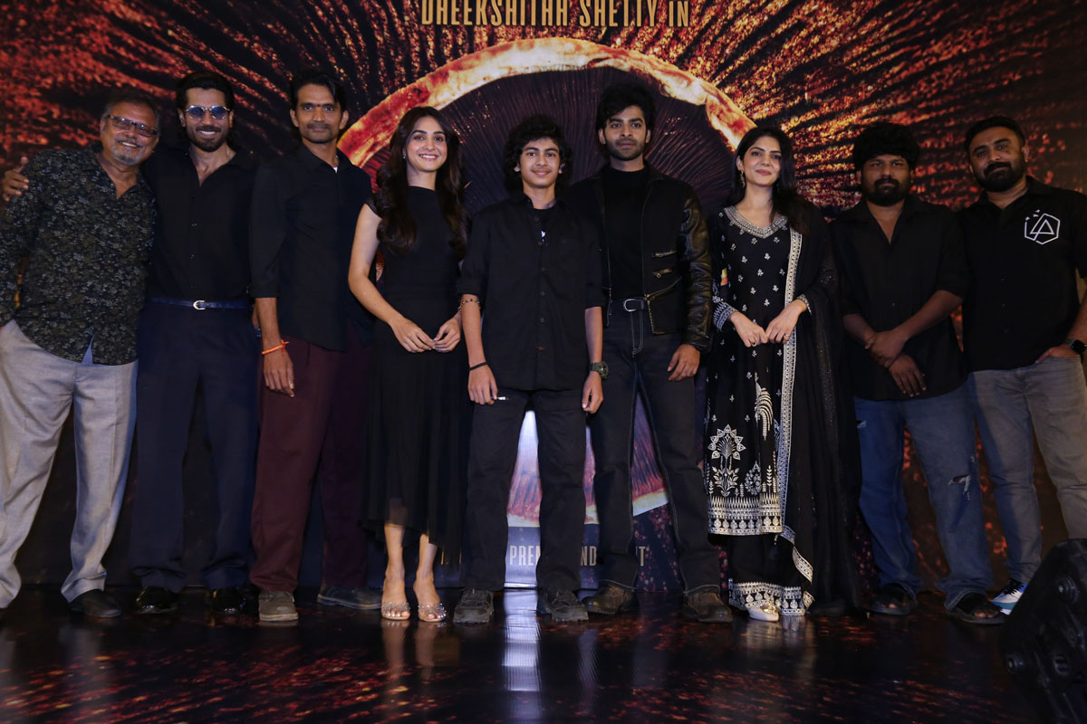 Shabara movie cast and crew group media pose