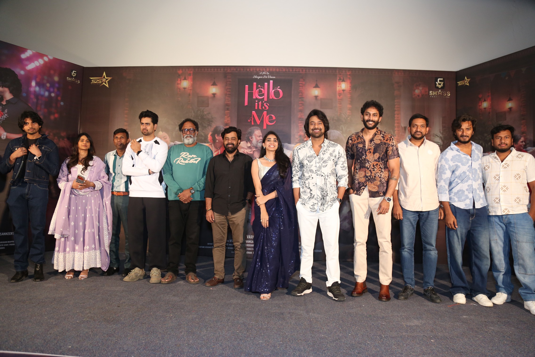 Hello Its Me movie team posing for media